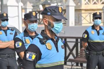 Homenaje de la Banda Municipal de Música a la Policía Local y Policía Nacional  (Foto Francisco Javier Santana)